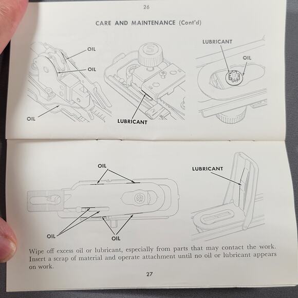 Vintage Singer Buttonholer Attachment with Case and Manual 489500 USA 1960 - Picture 13 of 15
